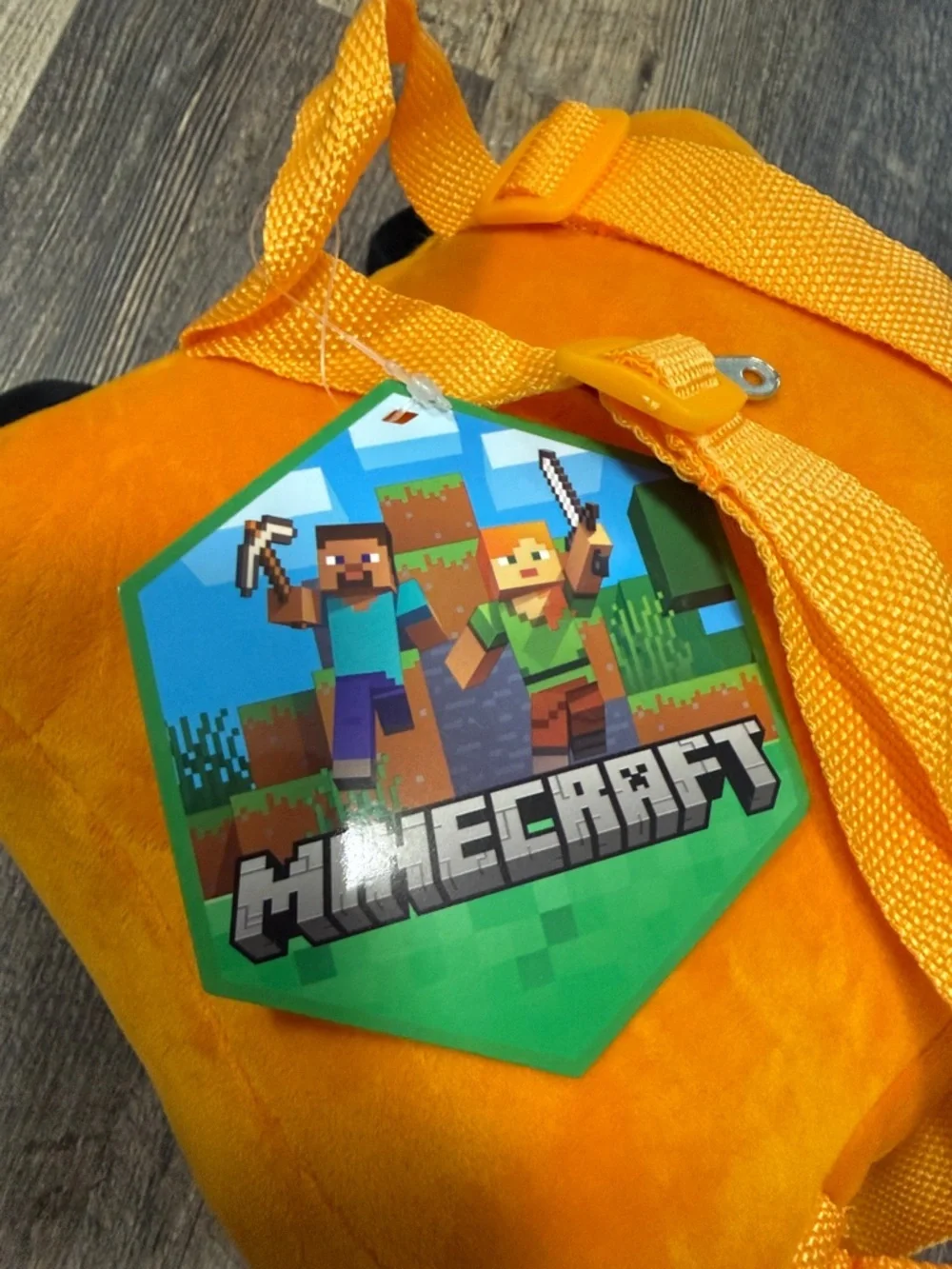 Minecraft Plush Character Mini Backpack-Orange Fox
